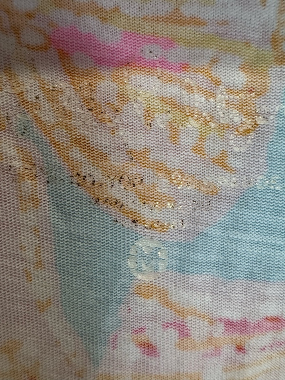 Lilly Pulitzer Michele V Neck Tee in Breakwater Blue Tini Bikini Sz M - Picture 3 of 6